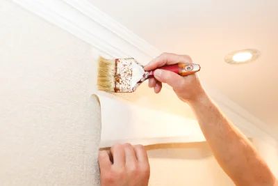 Pose de papier peint aux Grandes-Armoises — revêtements muraux et toiles de verre